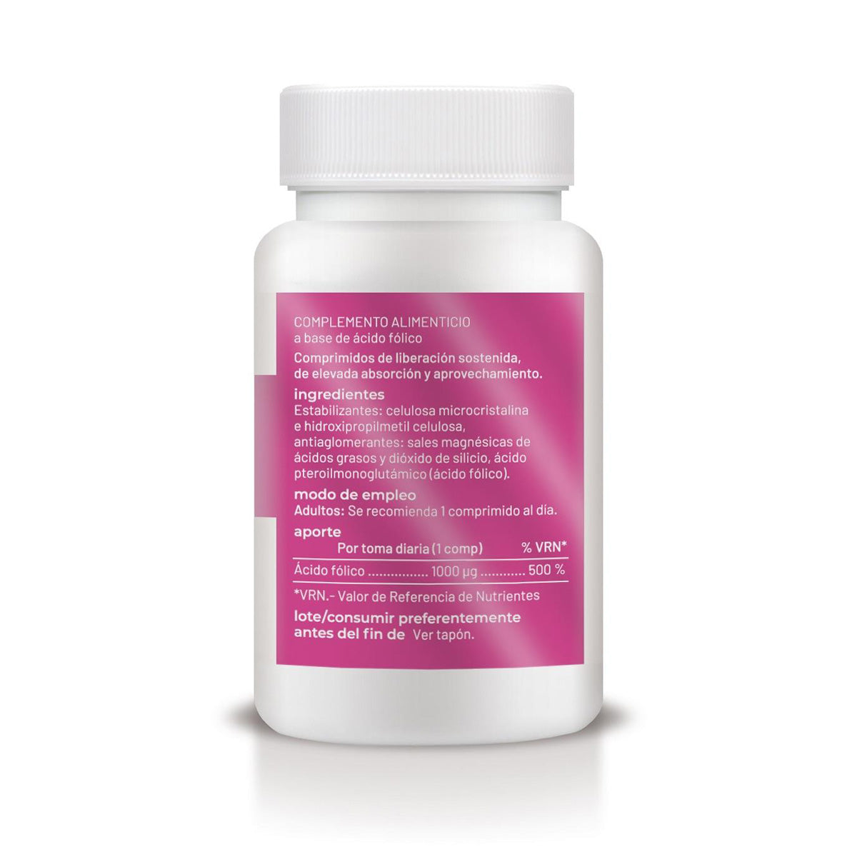 Sustained-release folic acid, Soria Natural, 90 tablets