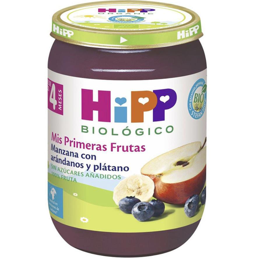 Organic apple, strawberry, banana and raspberry jar +4 months HiPP 125g