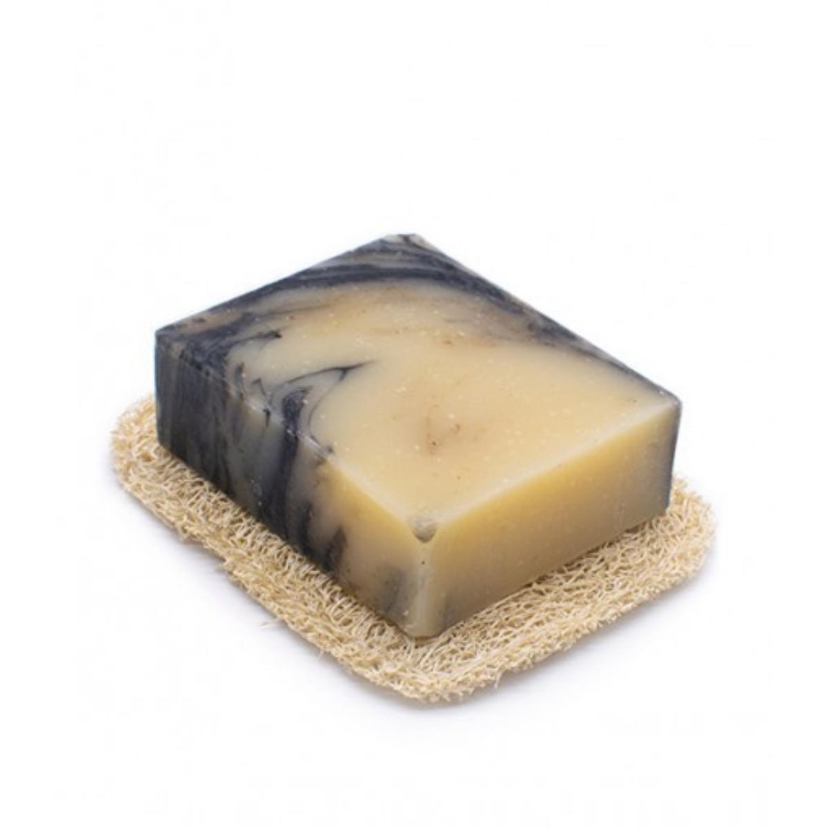 Jabonera de luffa para jabones sólidos Azal 8 x 10 cm