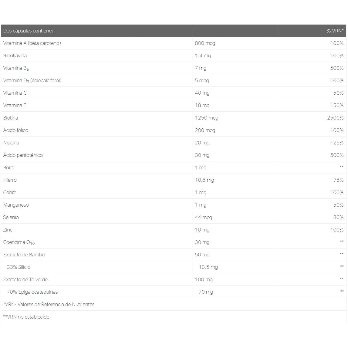 Huid, haar en nagels 60 capsules Pure Encapsulations