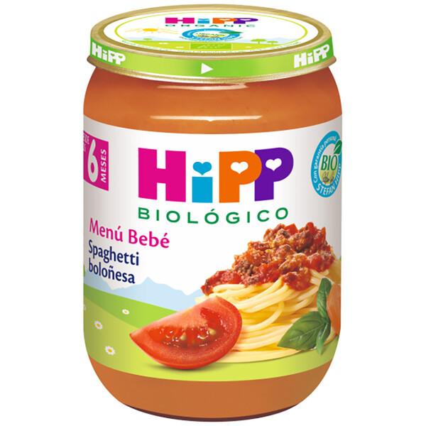 Lot de 3 petits pots de spaghetti bolognaise bio +6 mois HiPP 190 g