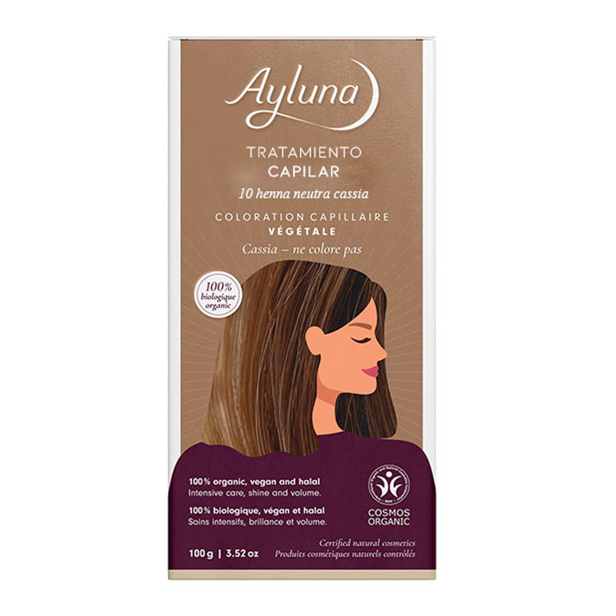 Haarpflege 10 Neutrale Henna Cassia Ayluna, AYLUNA, 100 g