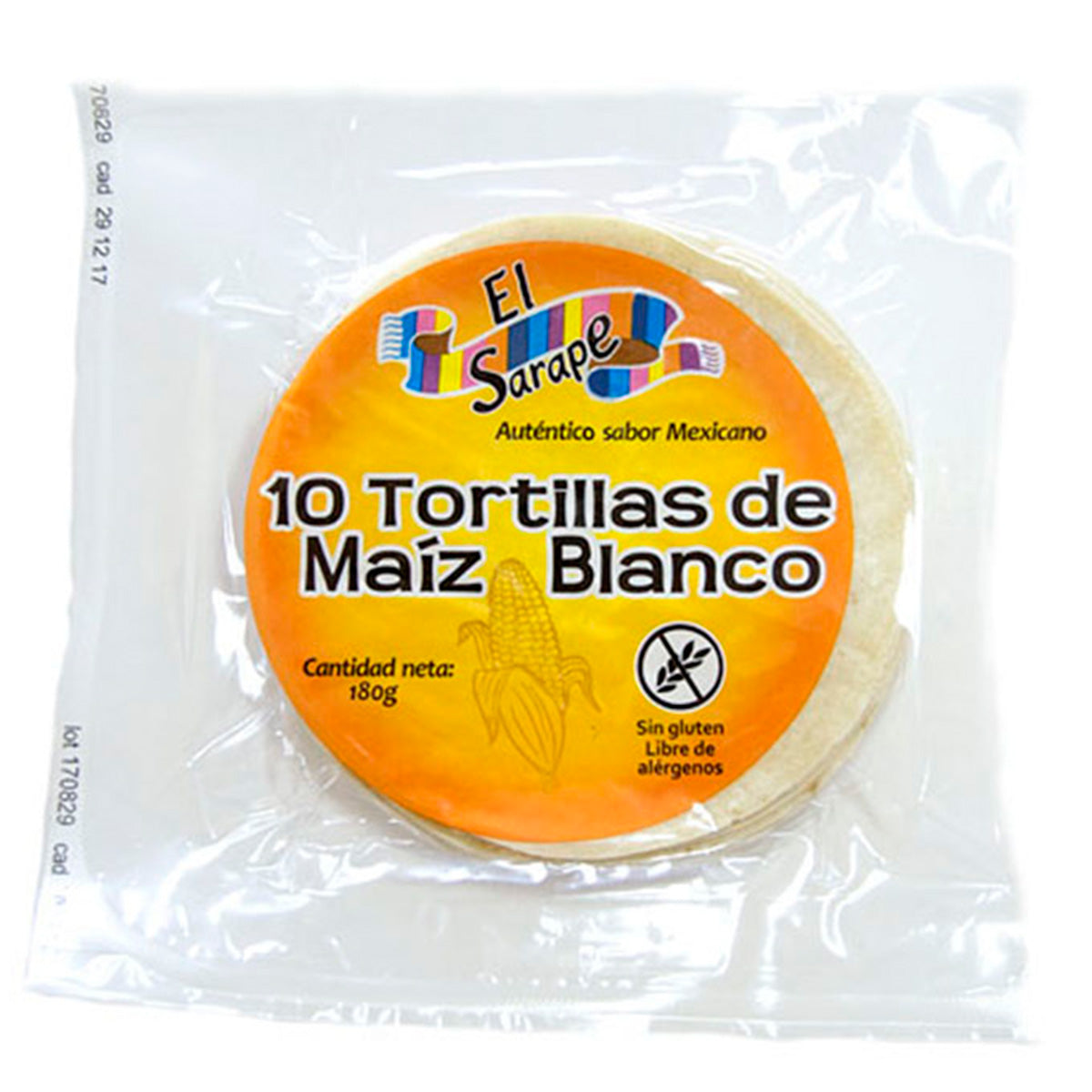 Corn Tortillas 12 cm (10 units) (Shop Format) El Sarape 170 g