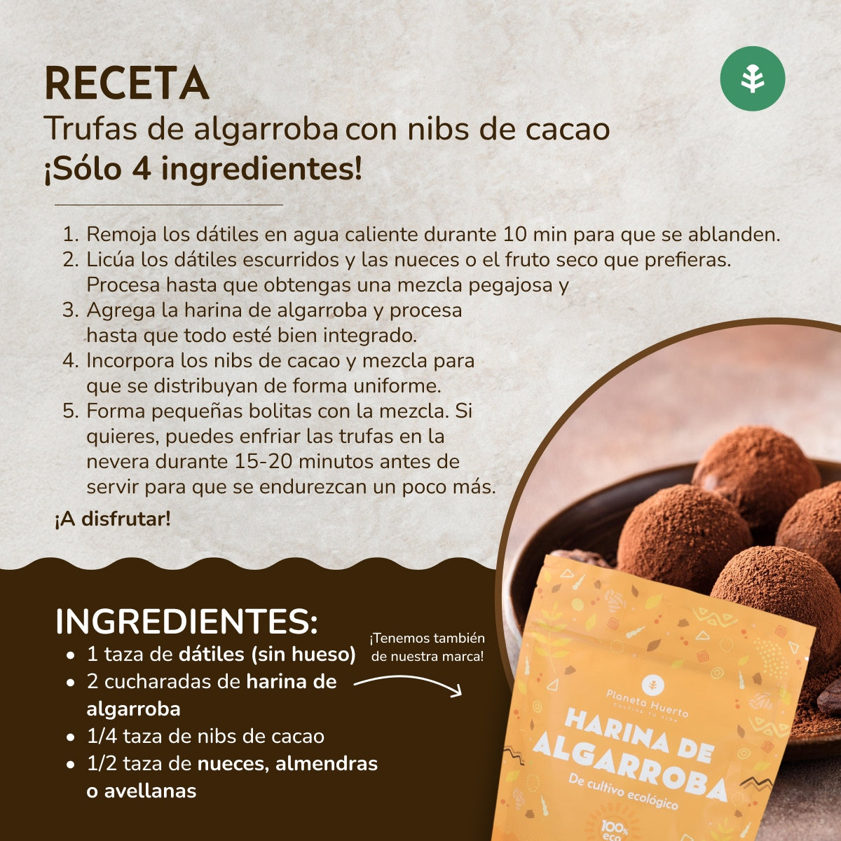 Fibres de cacao ECO Planeta Huerto 250 g