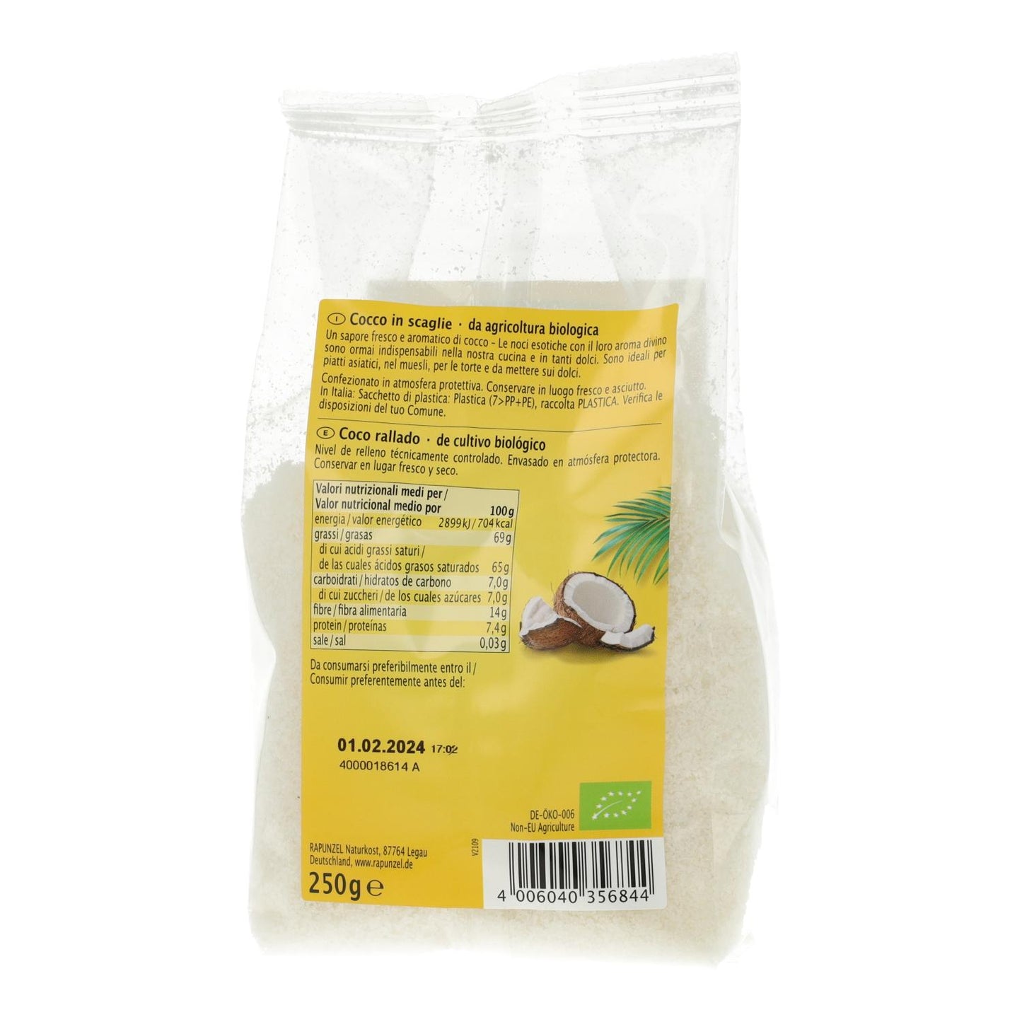 Wiórki kokosowe Rapunzel 250 g