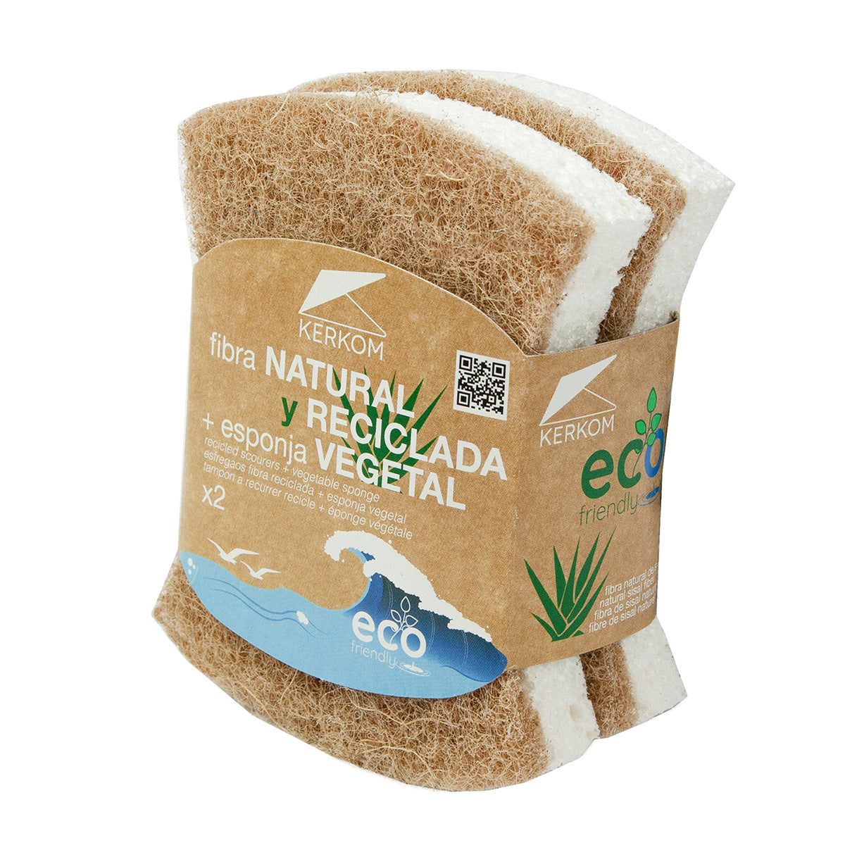 2 éponges végétales Ergo Eco Friendly ROZENBAL