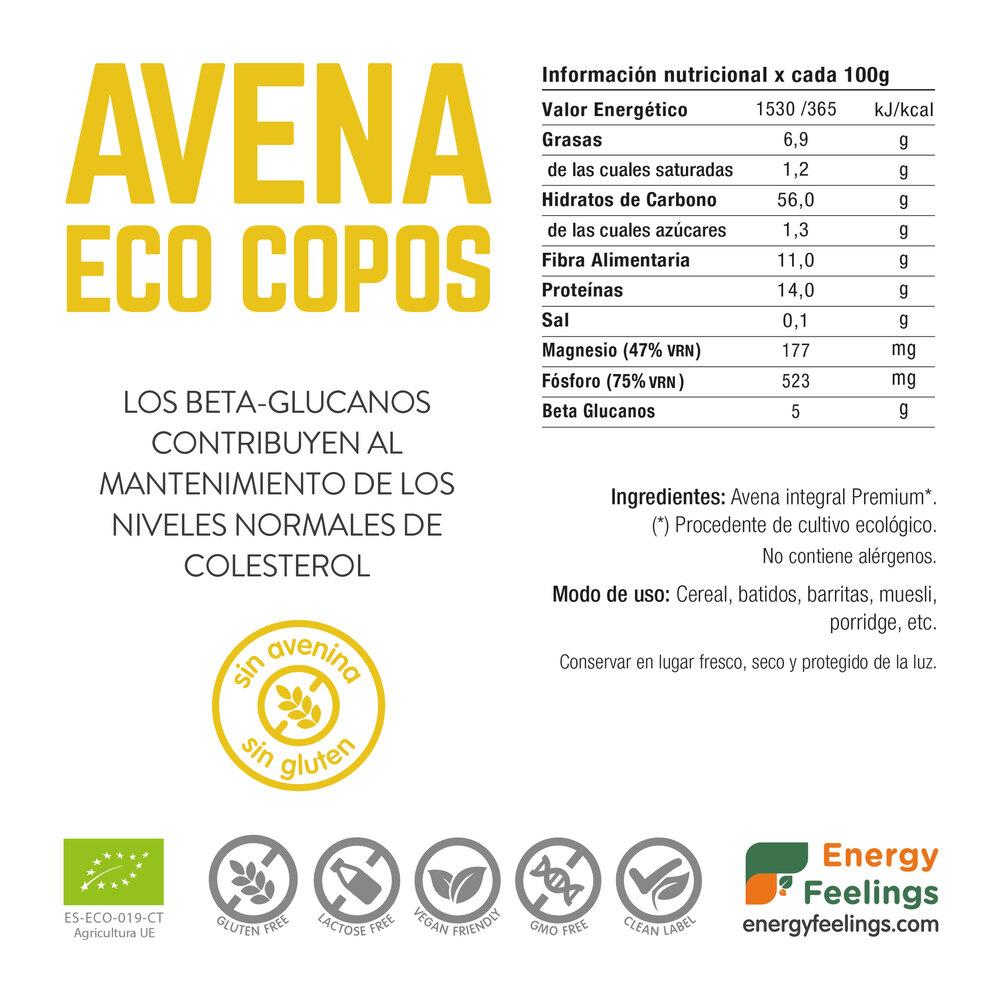 Glutenvrije ECO-havermout Energy Feelings 1 kg