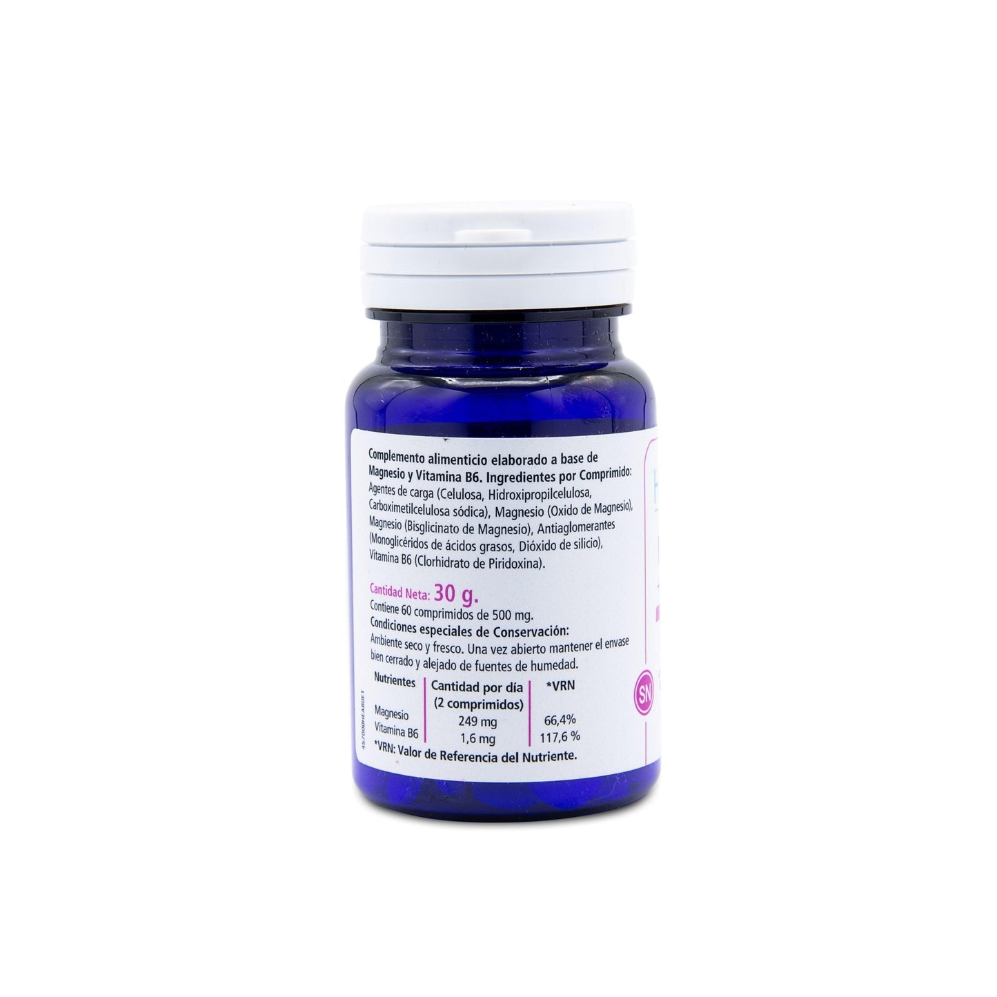 H4U Magnesium + vitamine B6 60 tabletten van 500 mg