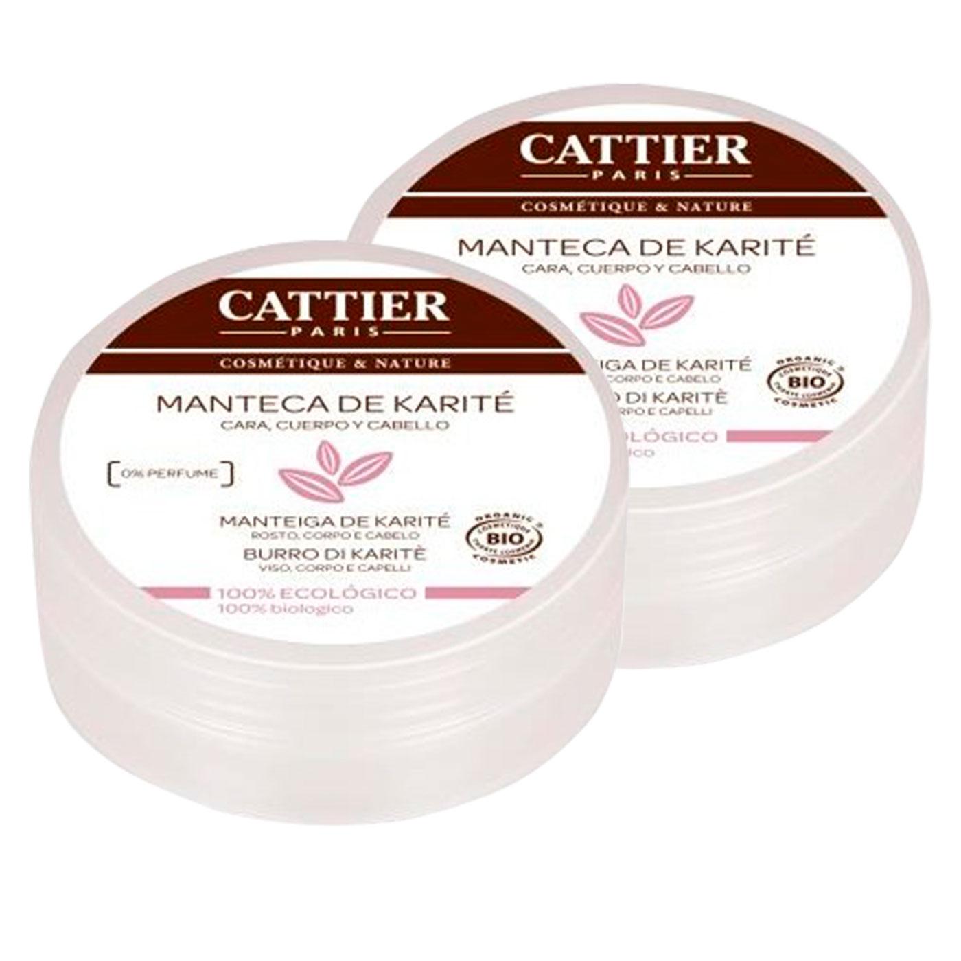 Pack of 2x Cattier Organic Shea Butter 100 g