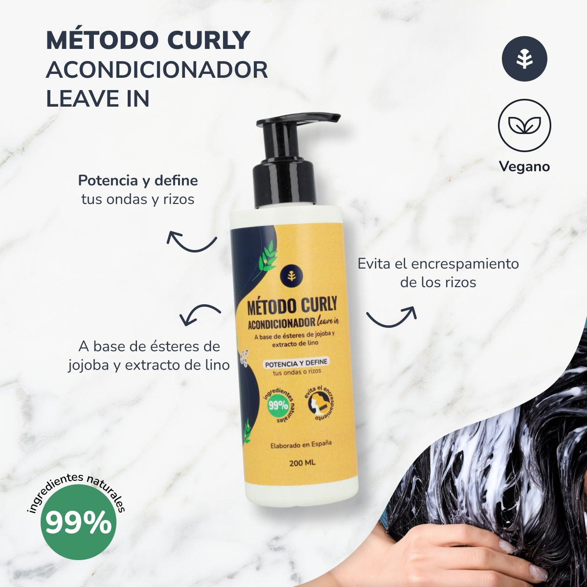 Impacco metodo ricci: shampoo, maschera e trattamento Planeta Huerto