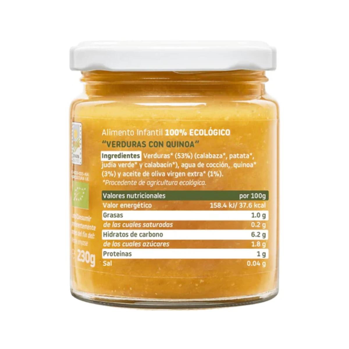 Confezione da 12 vasetti di verdure con quinoa biologica Smileat, 230 g