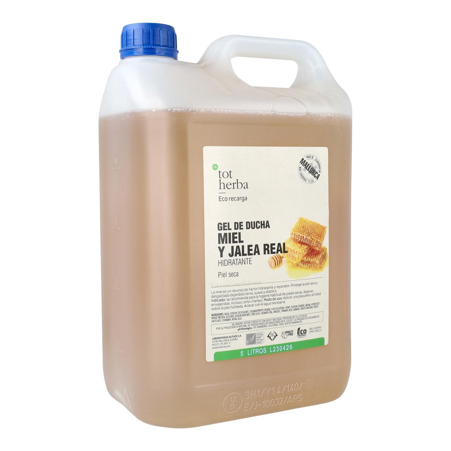 Tot Herba Honey and Royal Jelly Moisturising Gel 5 litres