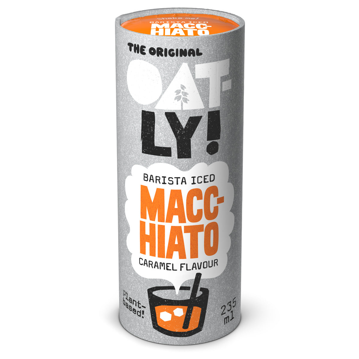 Macchiato barista ghiacciato al gusto caramello, Oatly, 235 ml