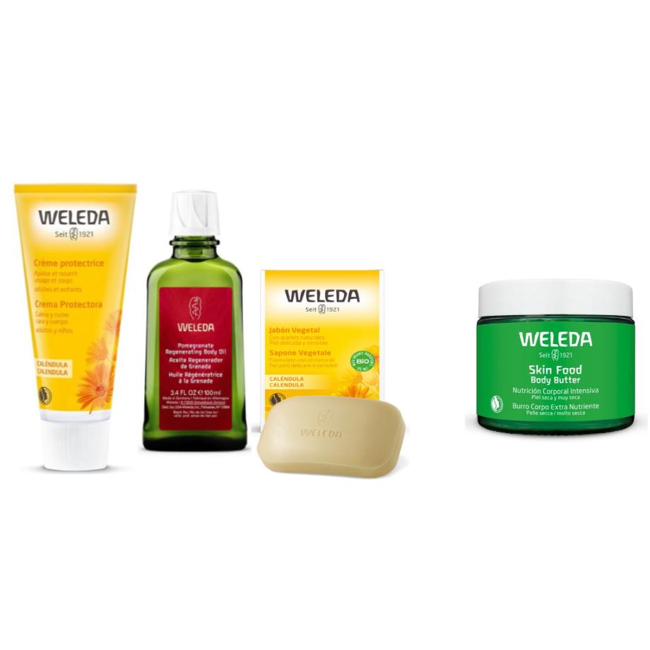 Specjalny zestaw do kompleksowej pielęgnacji i nawilżania + gratis Body Butter Weleda