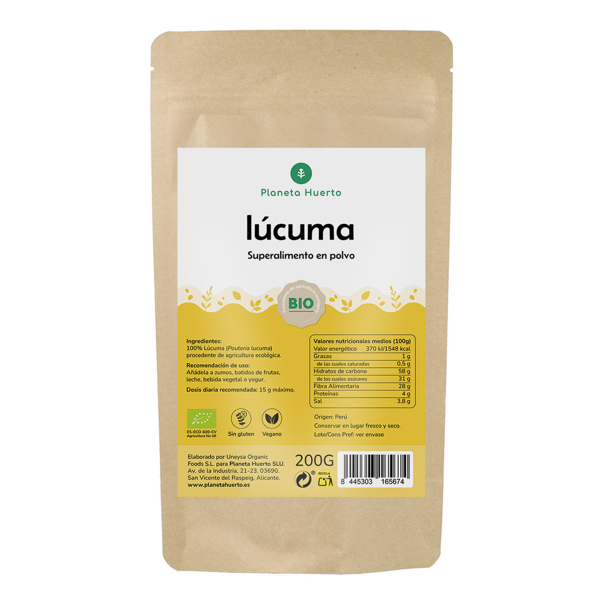 Lucuma Powder Eco Planeta Huerto 200 g