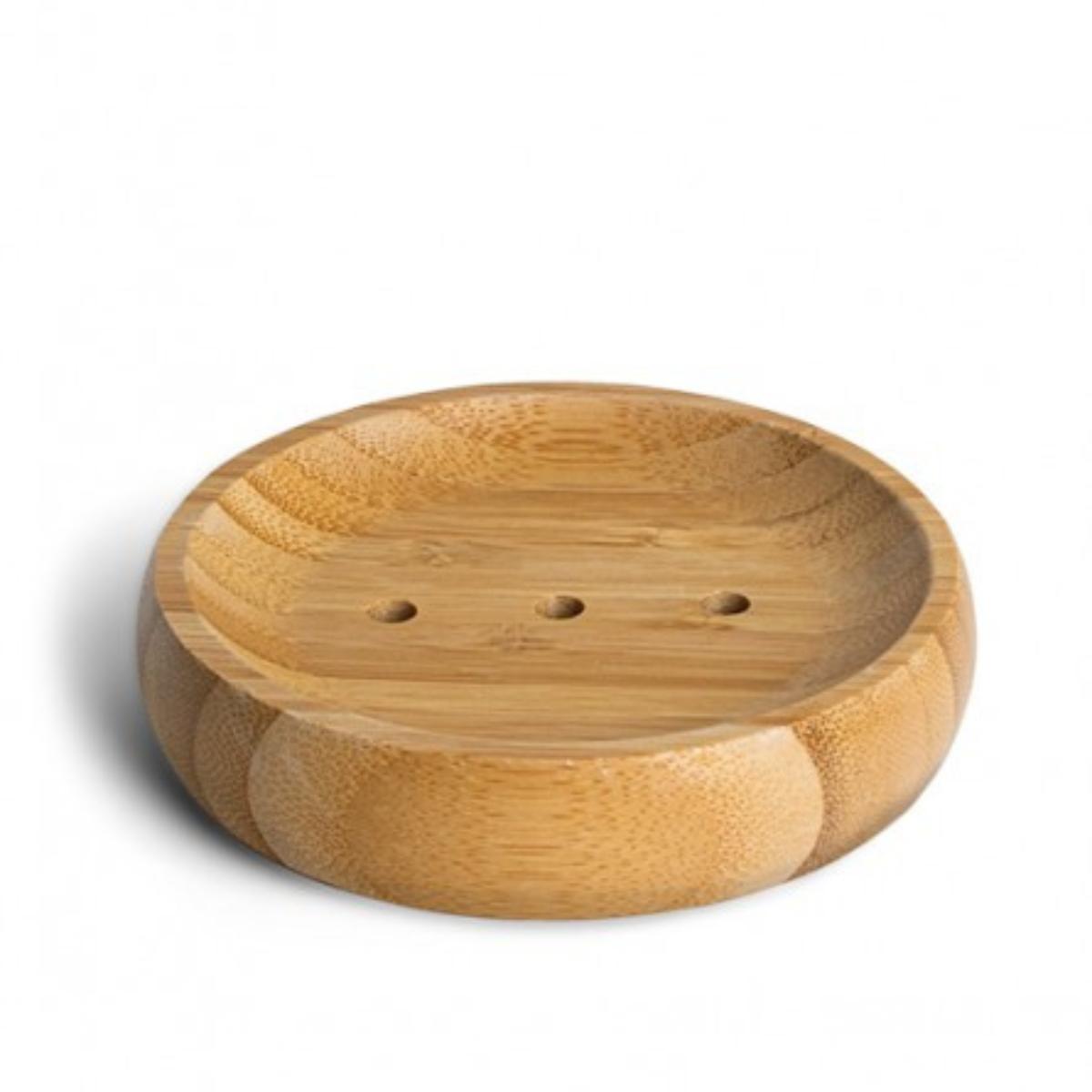 FSC bamboo soap dish, rectangular, approx. 12 x 8 x 1.5 cm