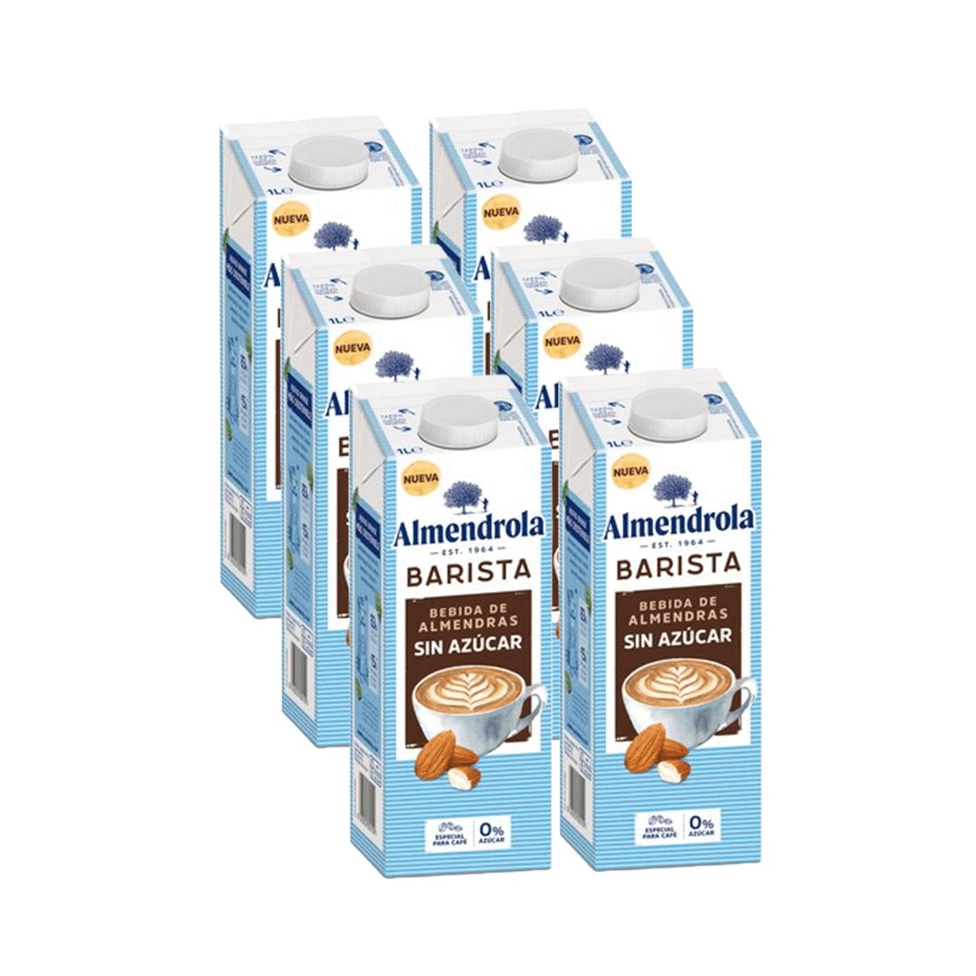Almond Barista Sugar-Free Drink Almendrola Pack of 6 x 1 L