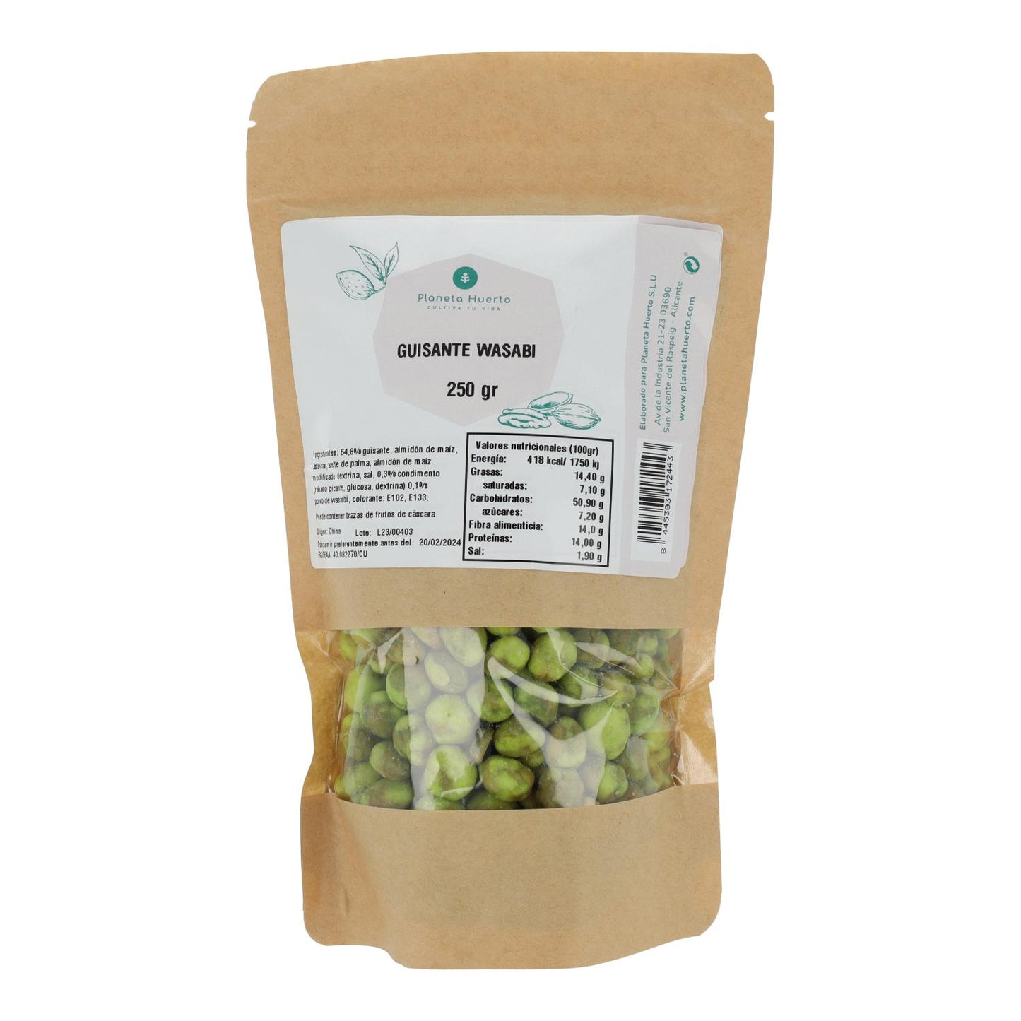 Groszek wasabi Planeta Huerto 250gr