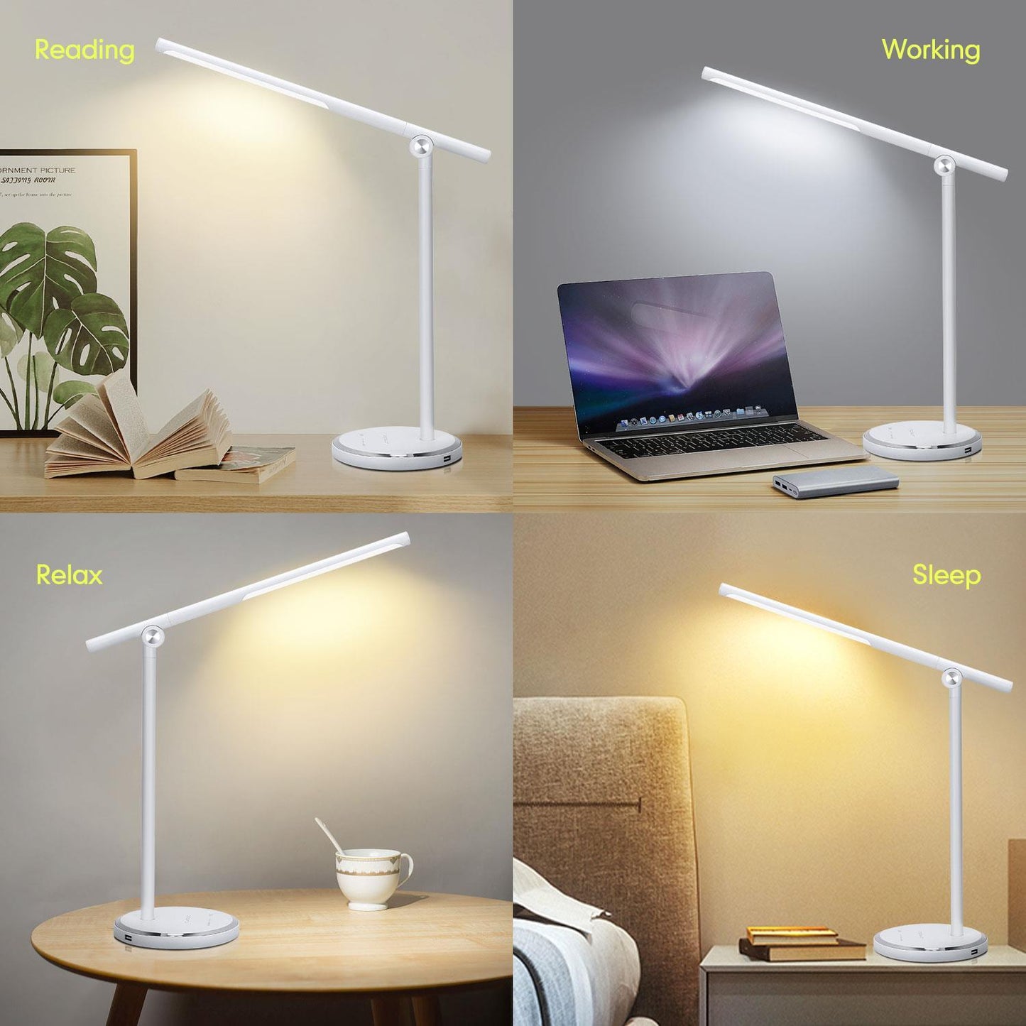 LED-Flexleuchte 8 W Weiß 8 W Touch&Stepless Dimming mit USB-Ladegerät