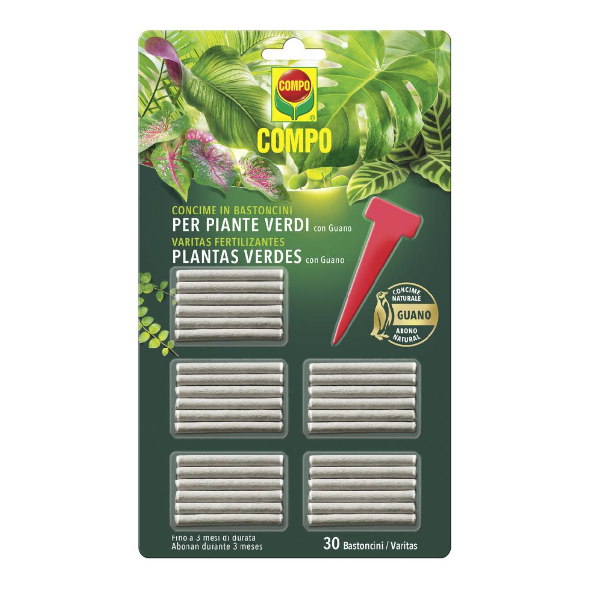 Compo Varitas Fertilizzanti Piante Verdi 30 pz
