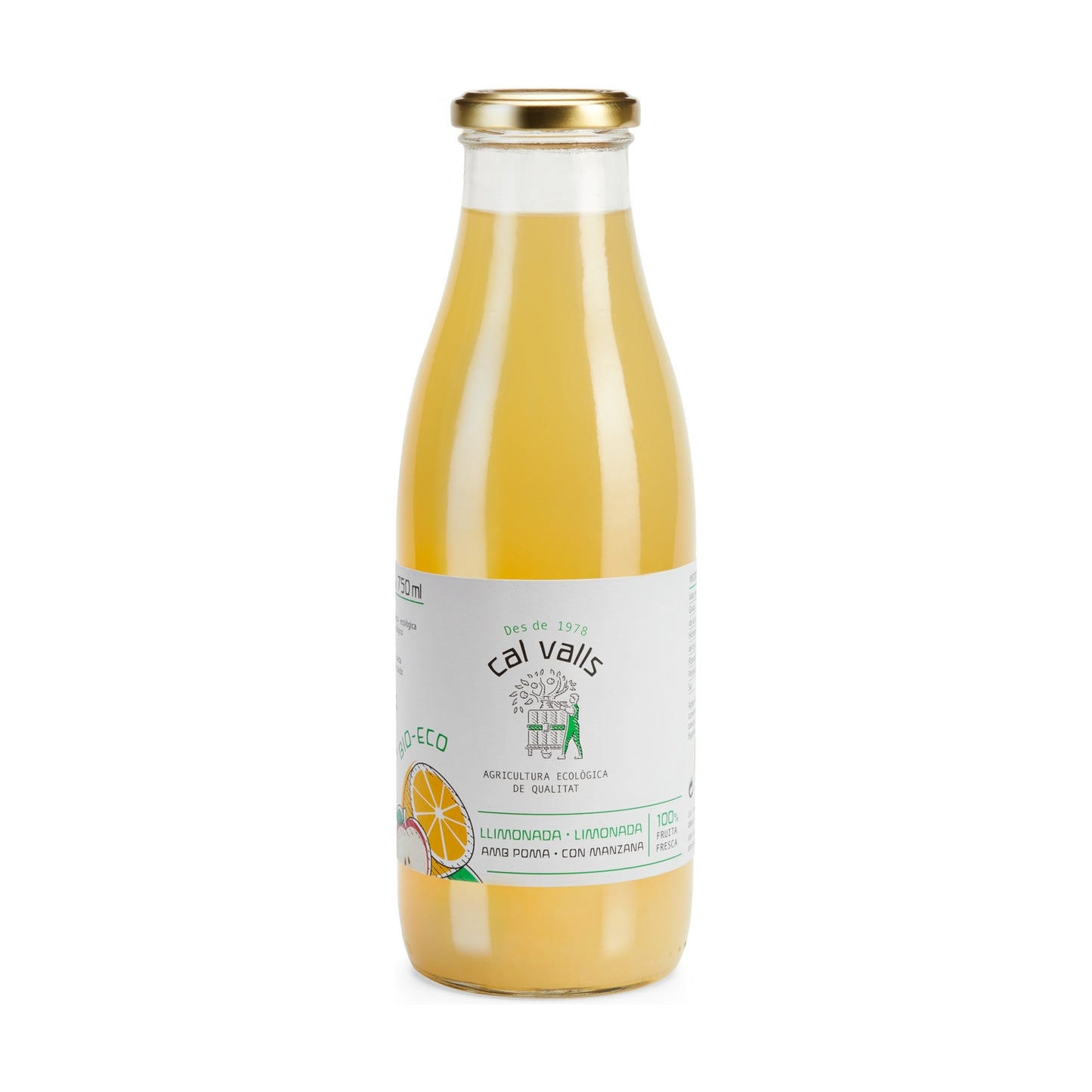 Cal Valls organic apple lemonade 750 ml