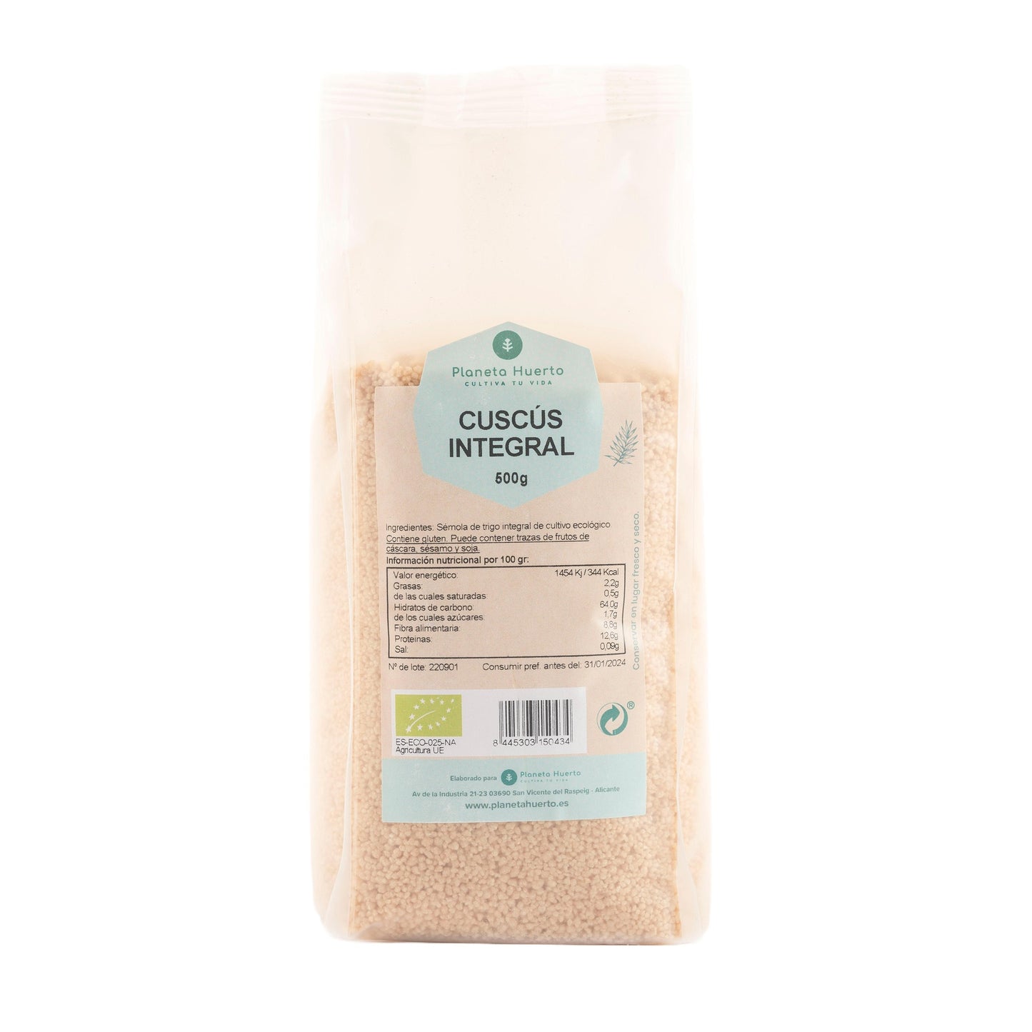 Couscous complet ECO Planeta Huerto 500 g
