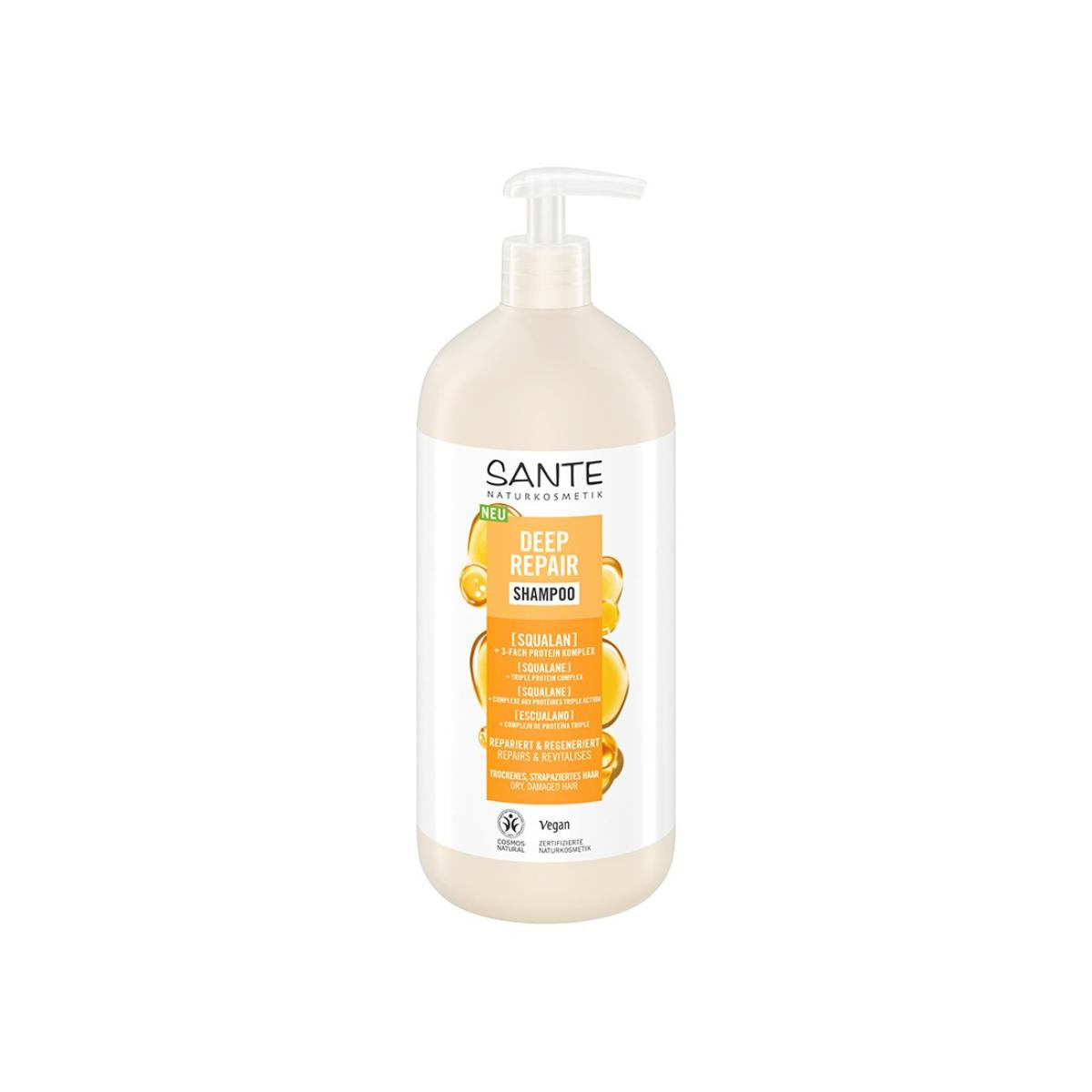 Shampooing réparation intense au squalène Sante 950 ml
