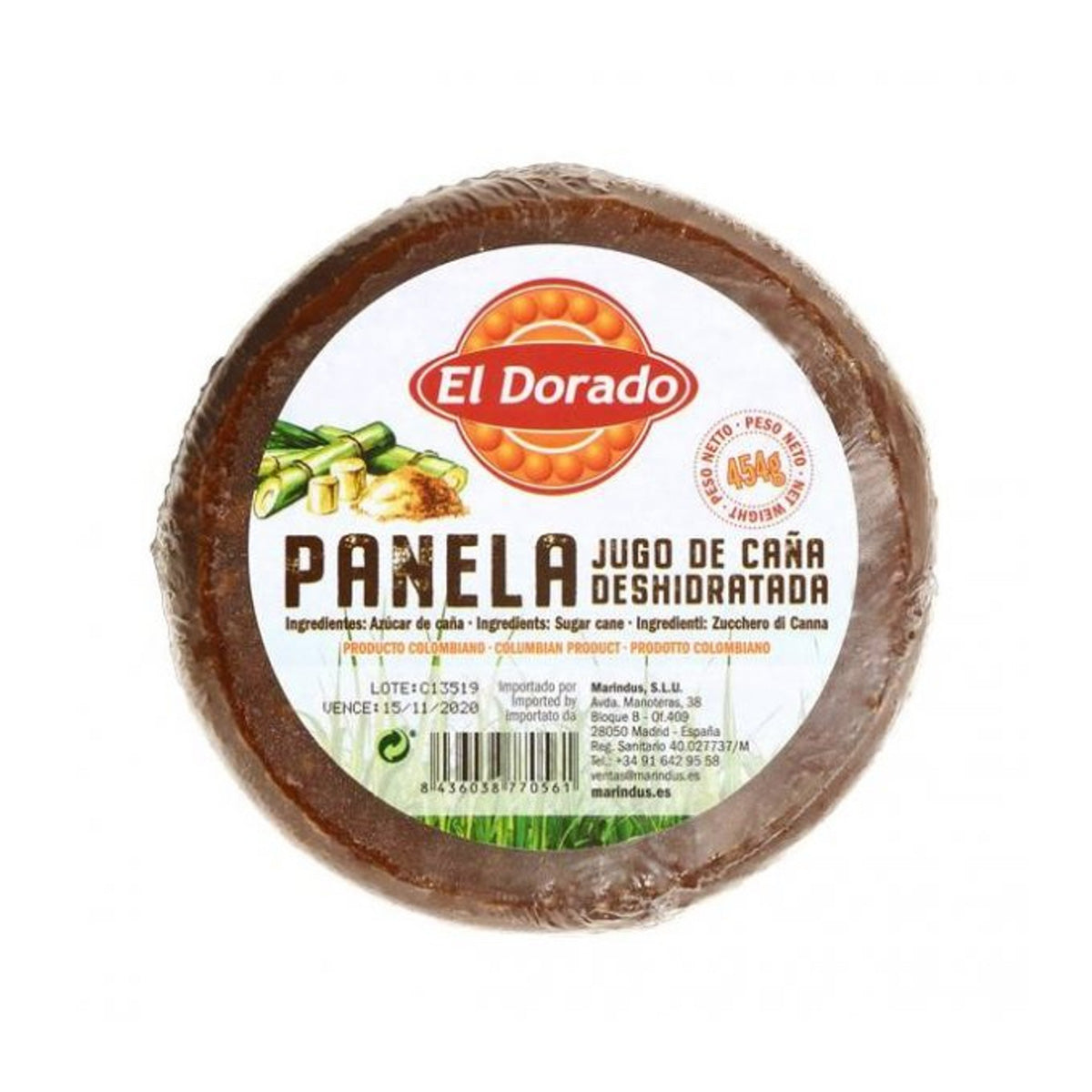 Panela fractionnée El Dorado 454 g
