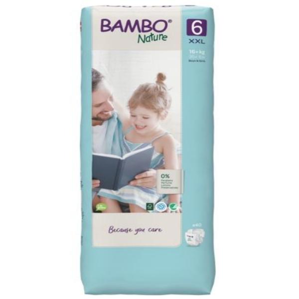 Blöja T6 XXL Plus (+16 kg) Bambo Nature 40 st
