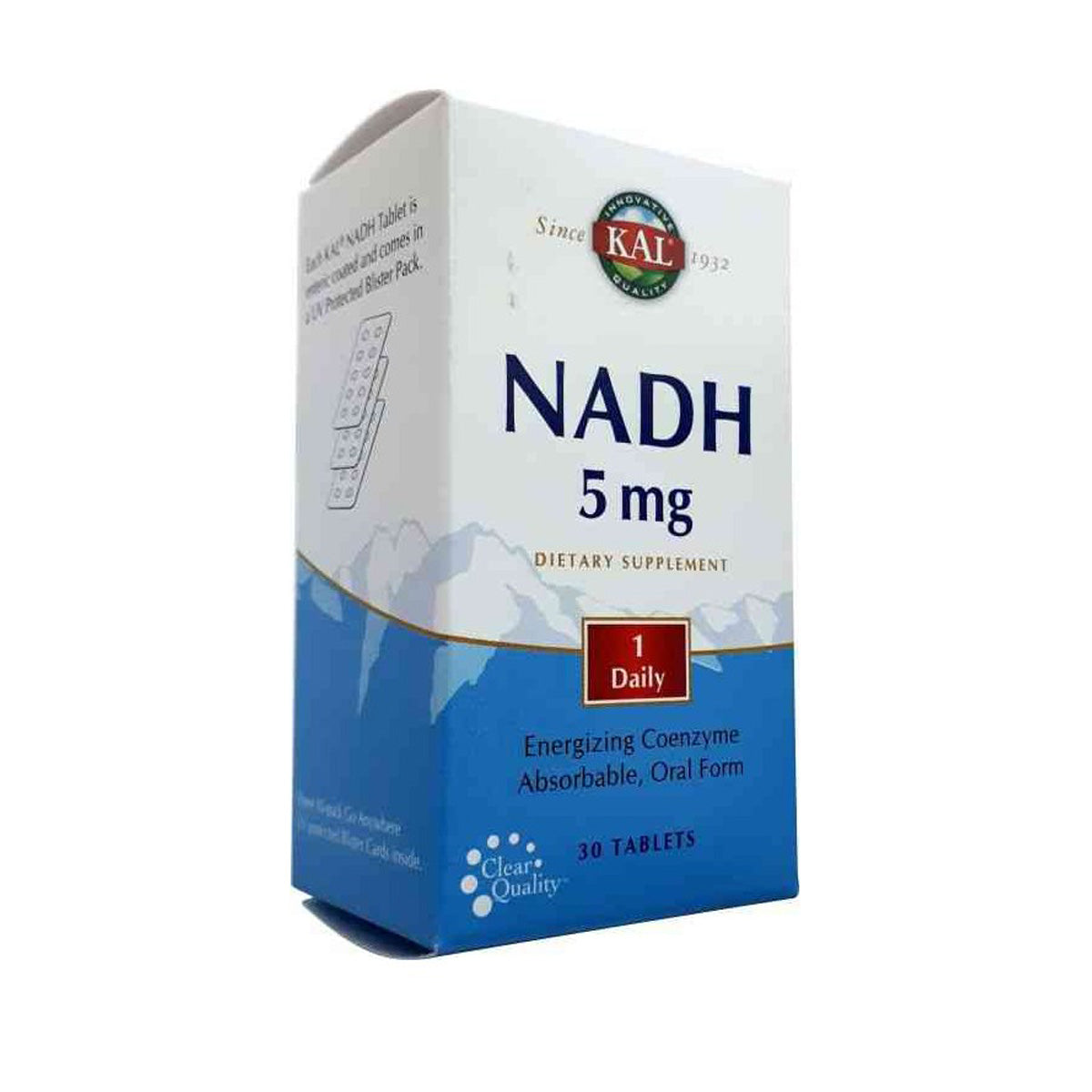 NADH 5 mg, Kal, 30 comprimés