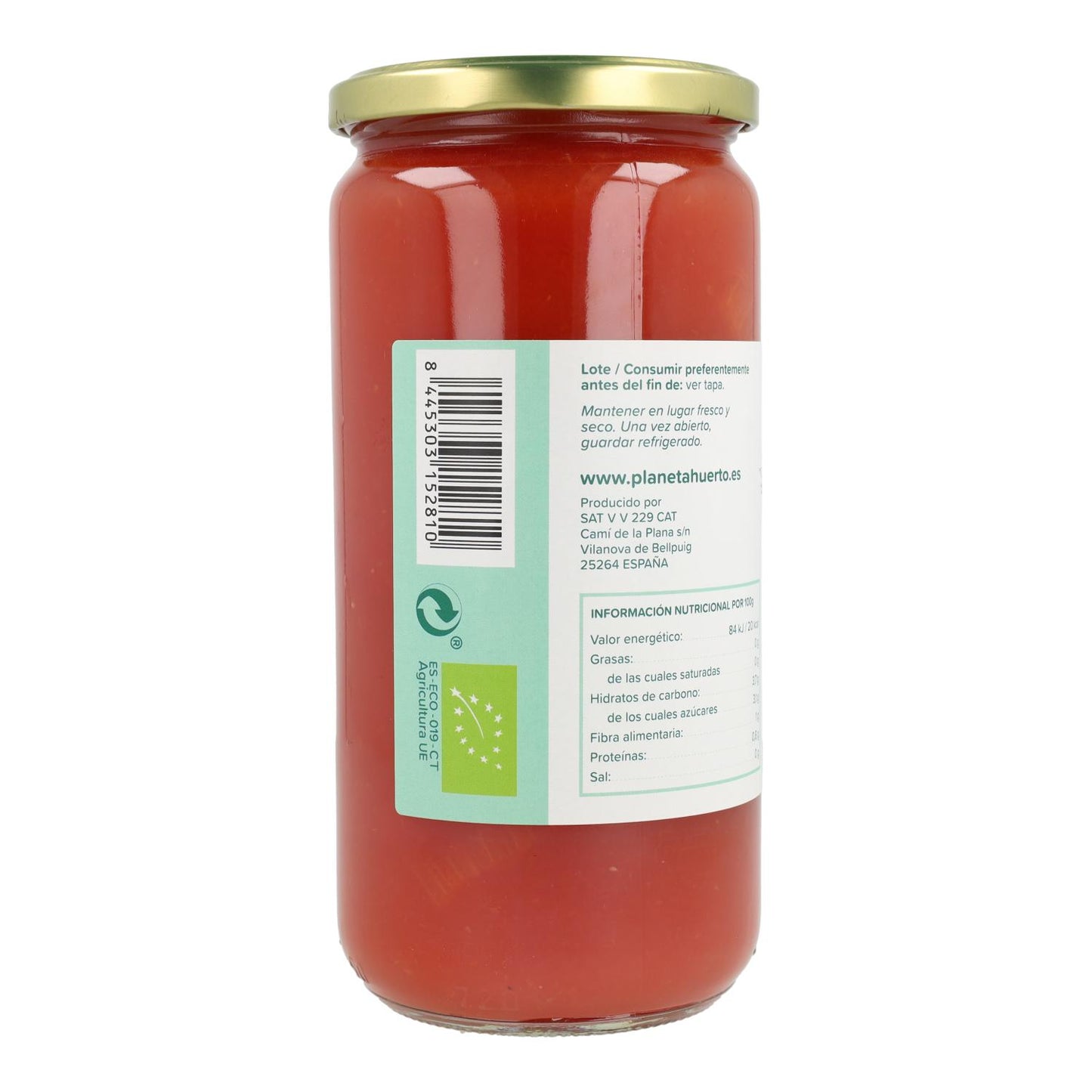 Pomidor bez skórki ECO Planeta Huerto 660 g