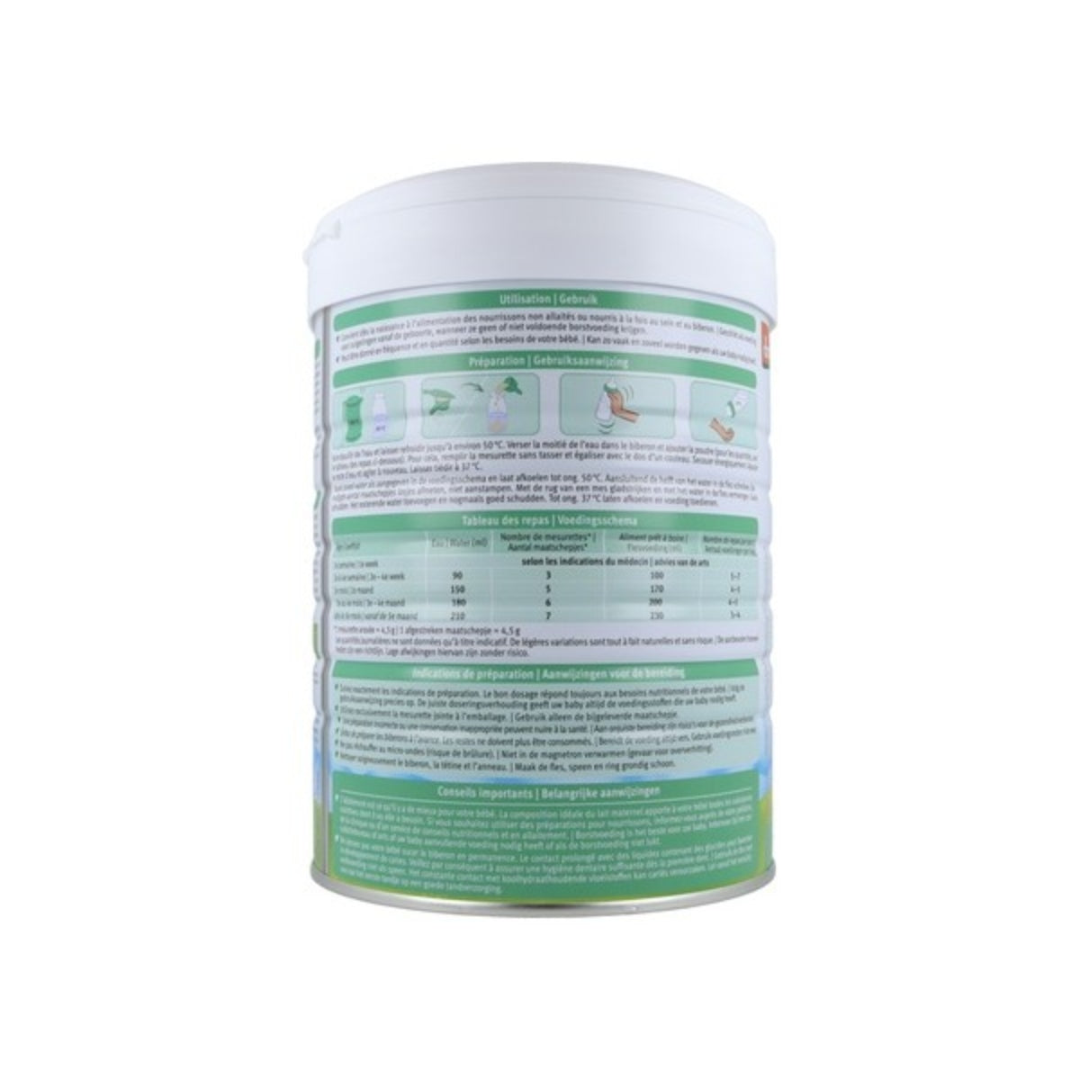 Getmjölk för spädbarn 1 (BURK), Holle, 800 g