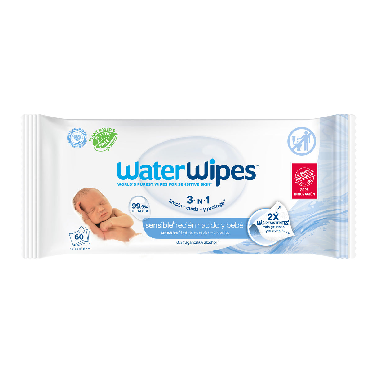 Lingettes pour bébés WaterWipes BIO 60 unités