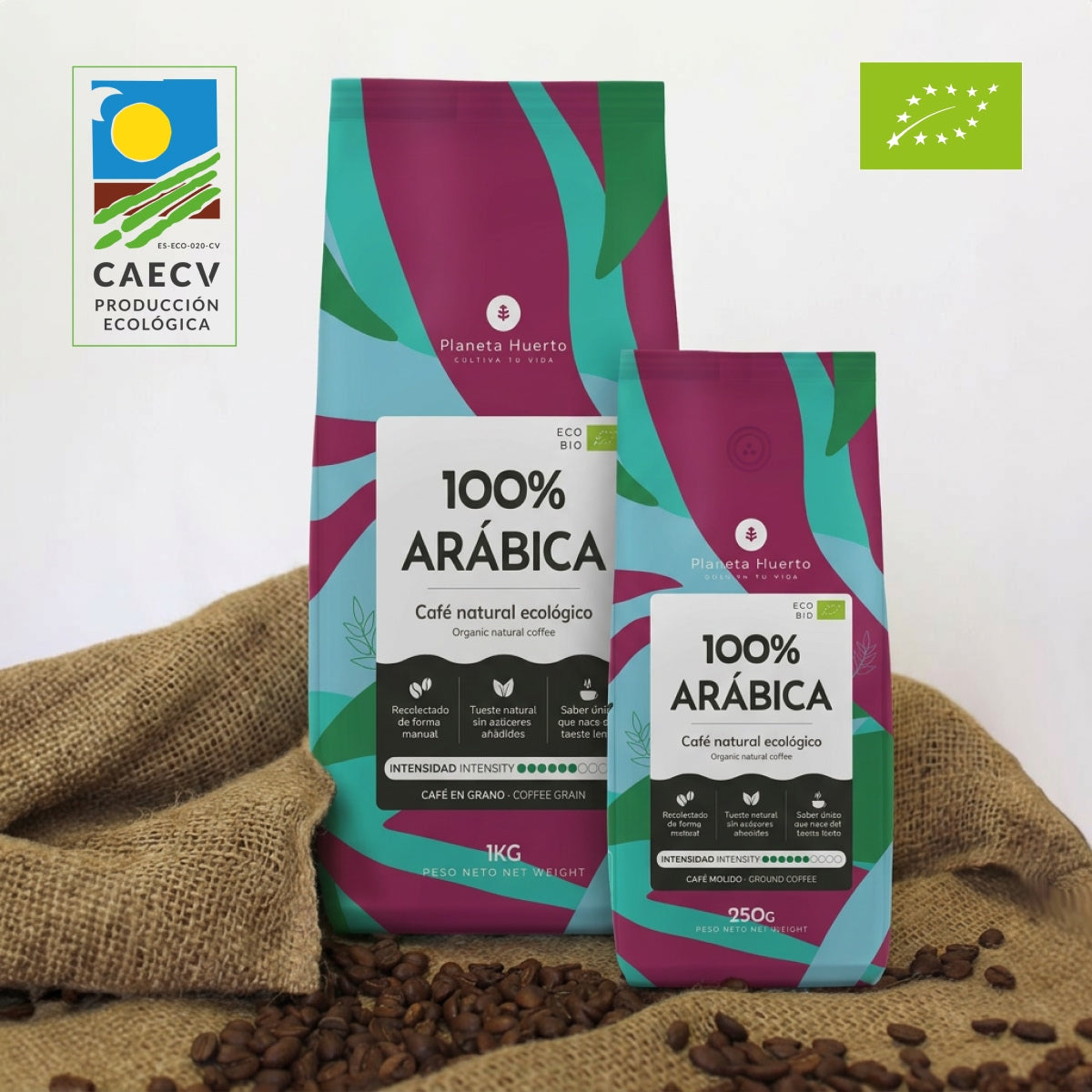 100% Arabica Planet Orchard Eco caffè macinato 250 g