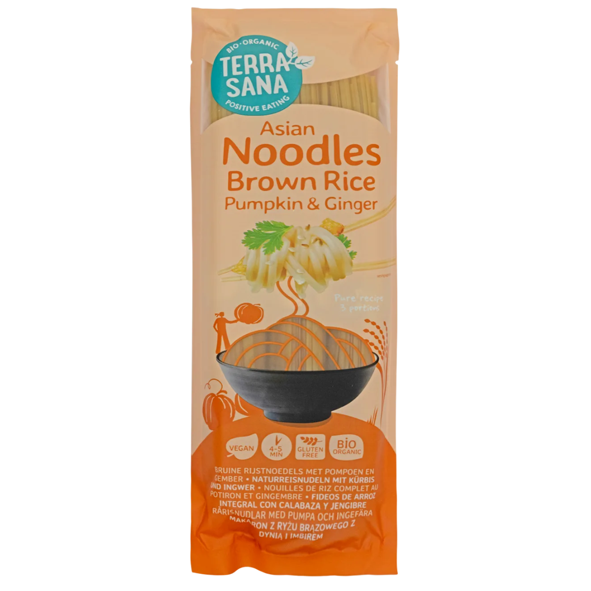 Nouilles de riz complet à la courge et au gingembre Terrasana 250 g