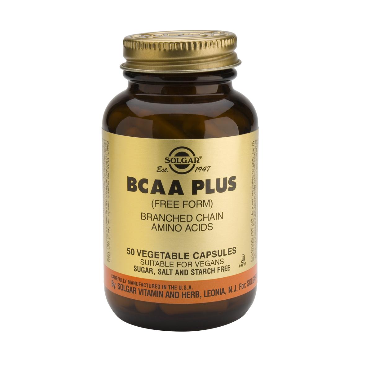 BCAA Plus Solgar, 50 capsule vegetali