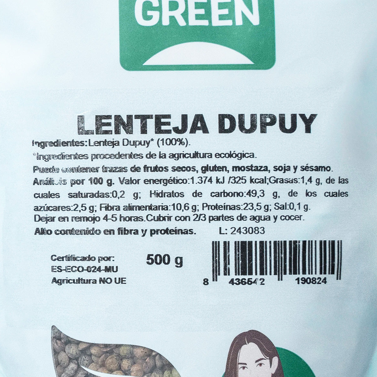 Linser Dupuy Naturgreen, 500 g