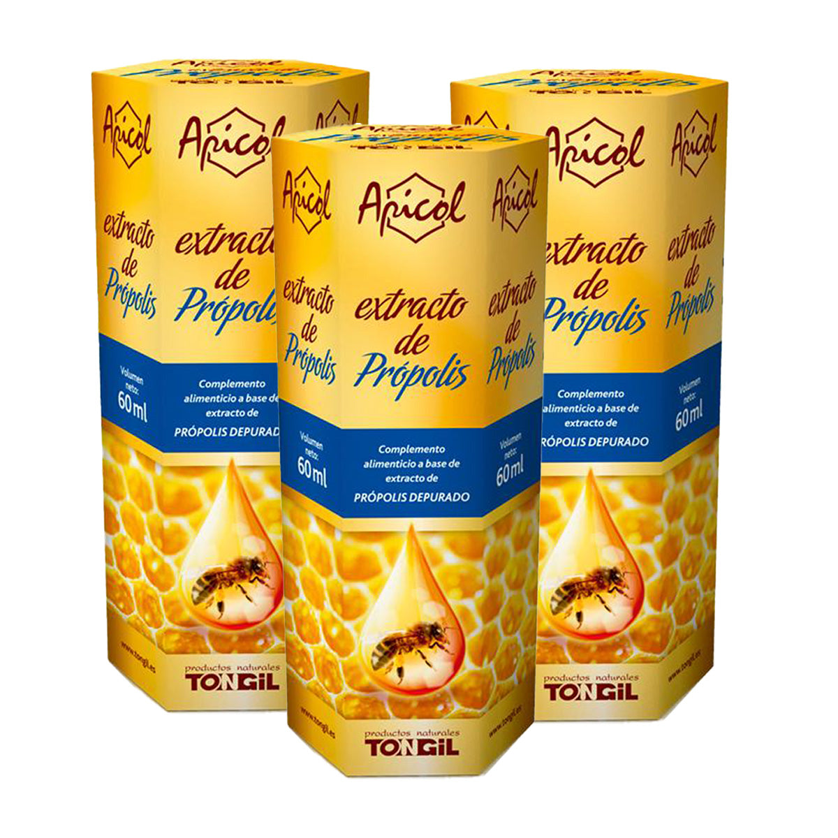 3er-Pack Propolis 100 % Tongil 60 ml ohne Alkohol