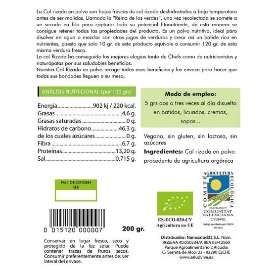 Grönkål 200 g, Salud Viva