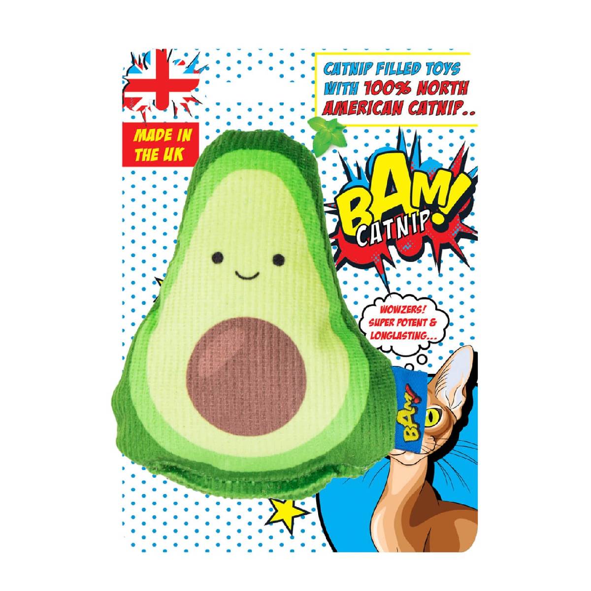 Jouet pour chat Ricardo Avocado avec cataire BAM !