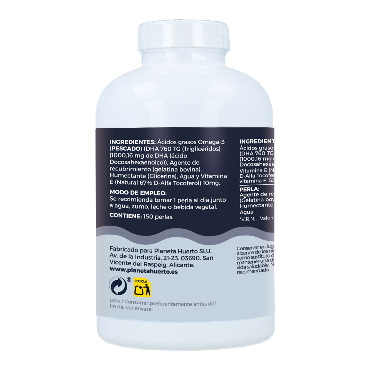 DHA 1000 mg Planeta Huerto 150 perle