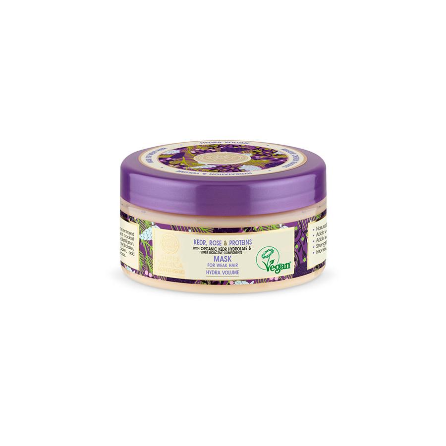 Maschera per capelli deboli Pino, Rosa e Proteine Natura Siberica 400 ml