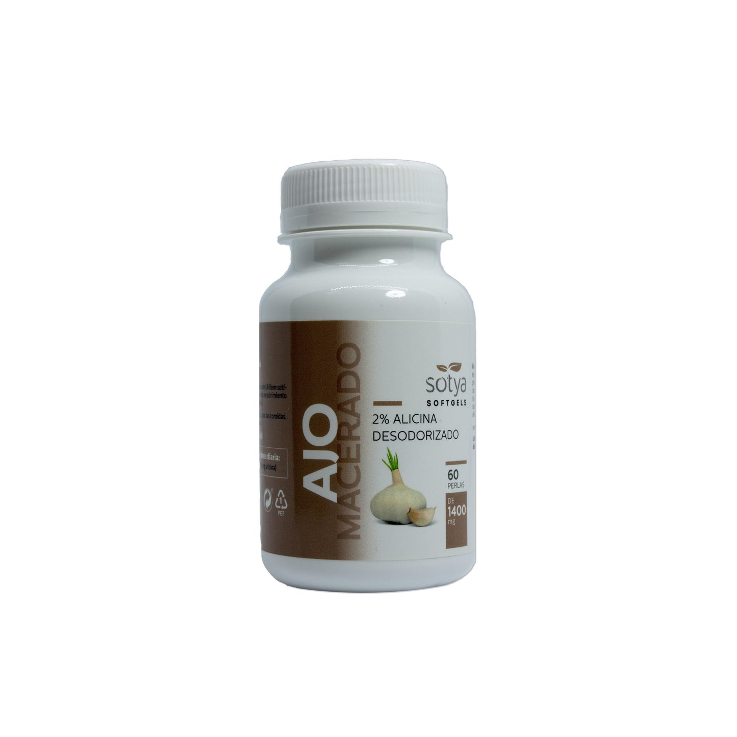Gemacereerde knoflook Sotya 1400 mg. Parels 60 stuks