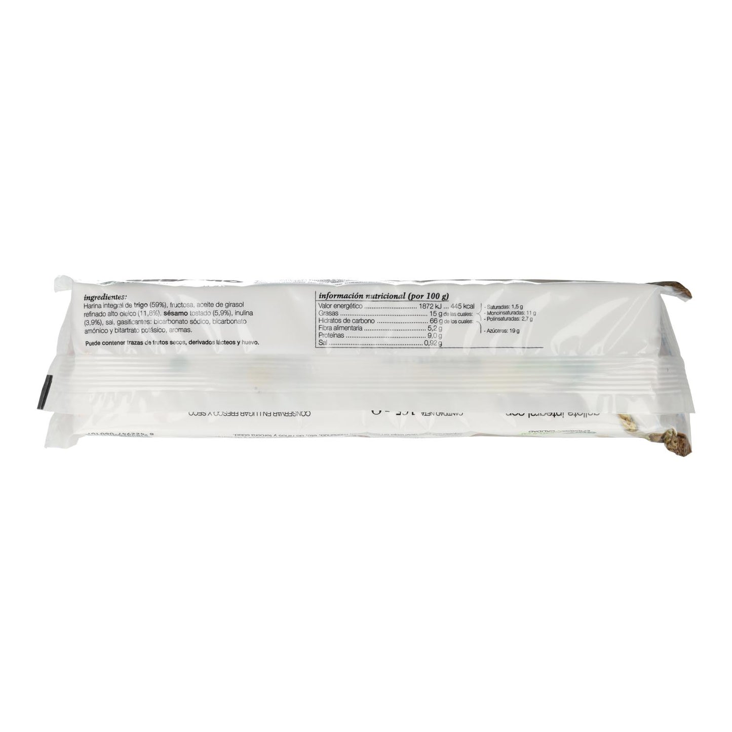 Biscotti integrali al sesamo Soria Natural 160 g