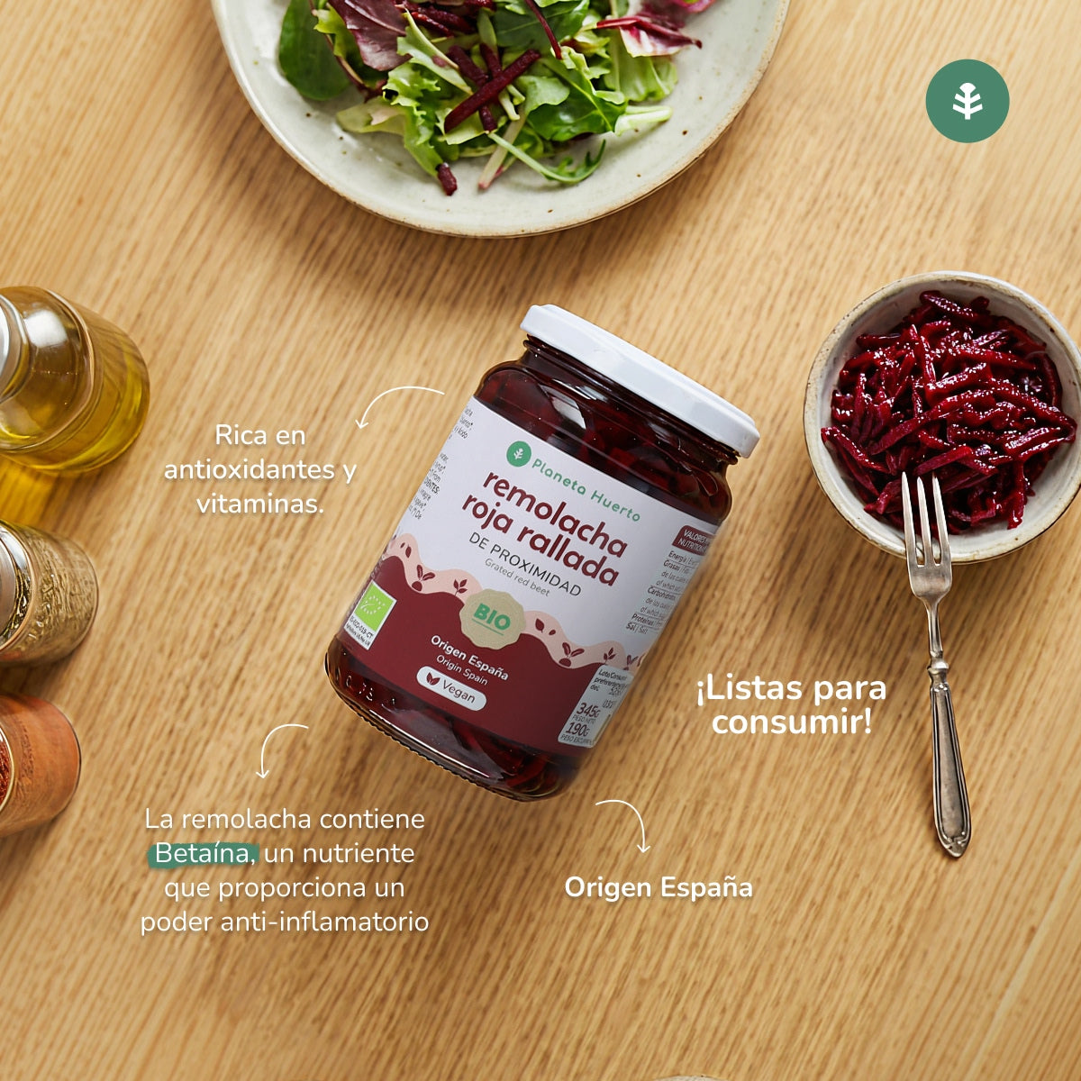 Grated beetroot Eco Planeta Huerto 345 g