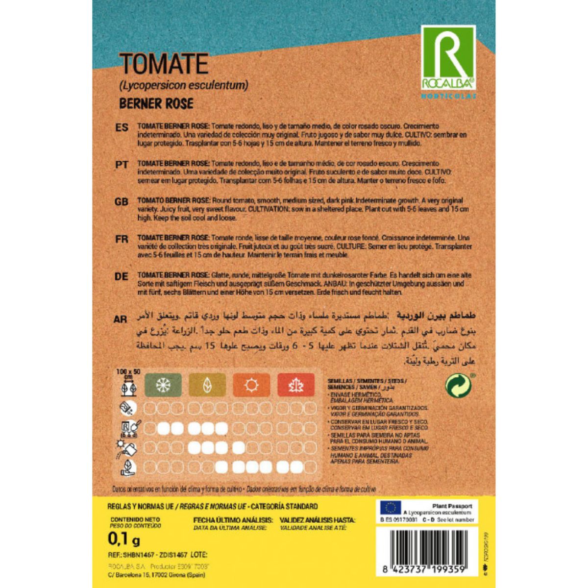 Graines de tomate rose de Berne