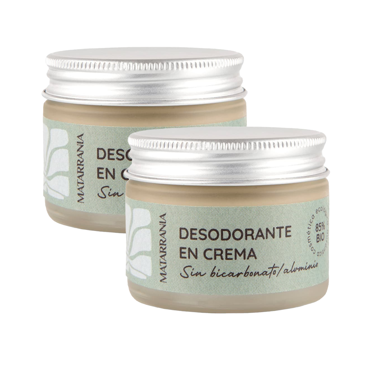 Confezione da 2 deodoranti biologici al limone e timo senza bicarbonato Matarrania 30 ml