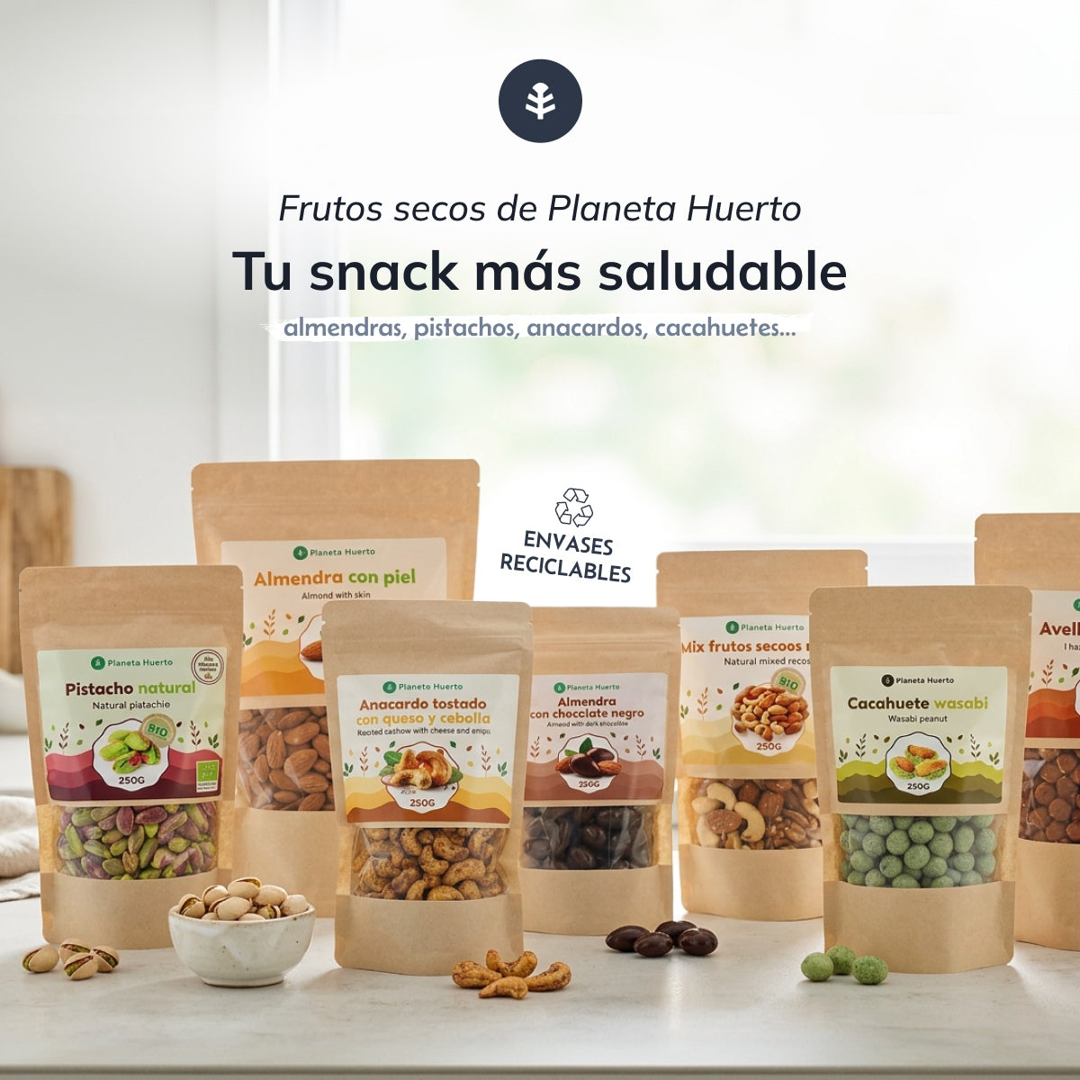 Pistachenoten naturel ECO Planeta Huerto 1 kg