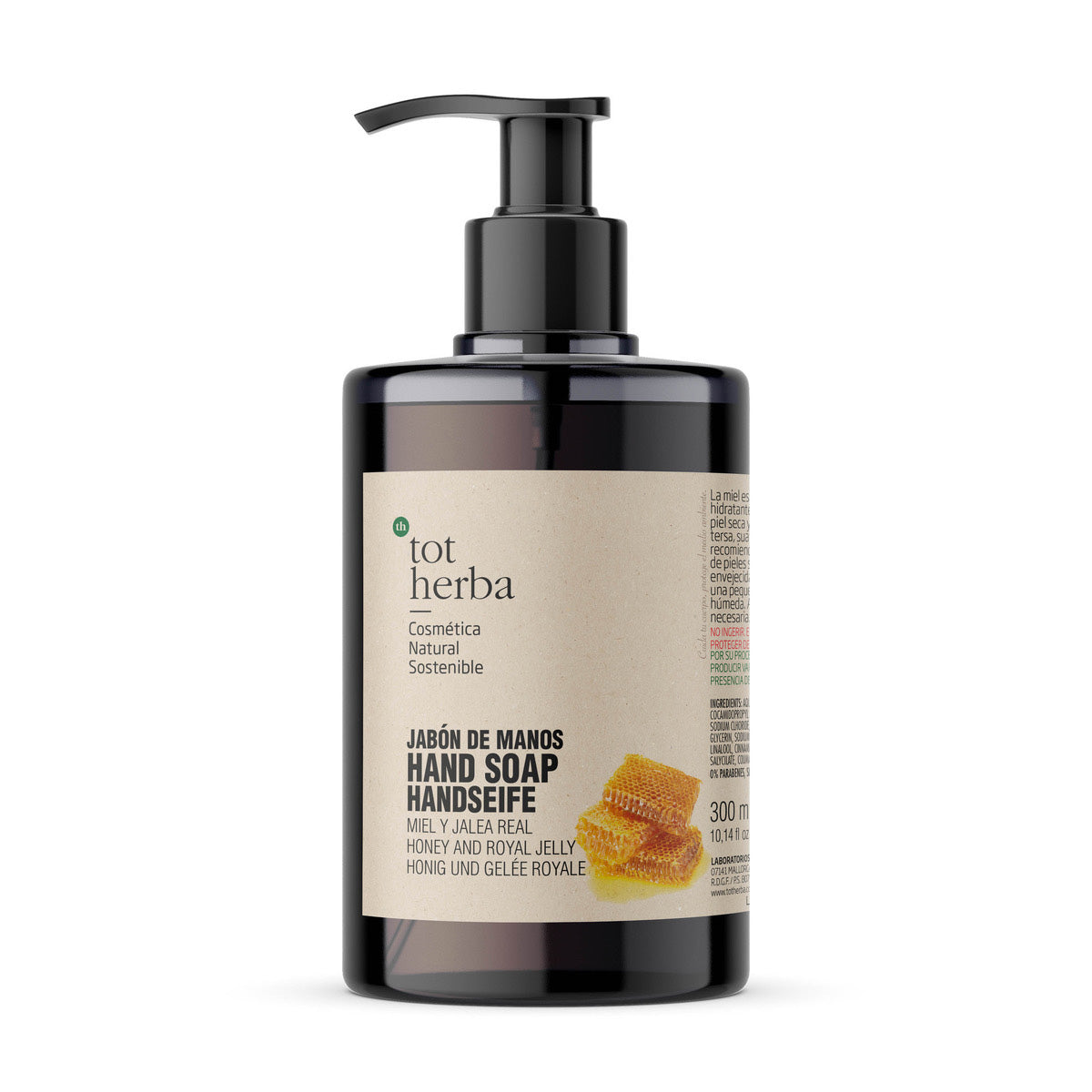 Sapone per le mani al miele e pappa reale, Tot Herba, 300 ml
