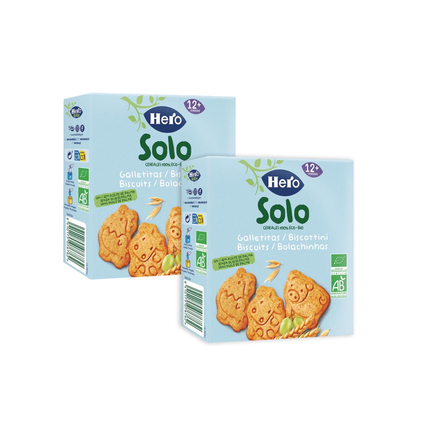 Aktionspackung 2x Tierkekse Solo Cereals 100 g-Hero Solo